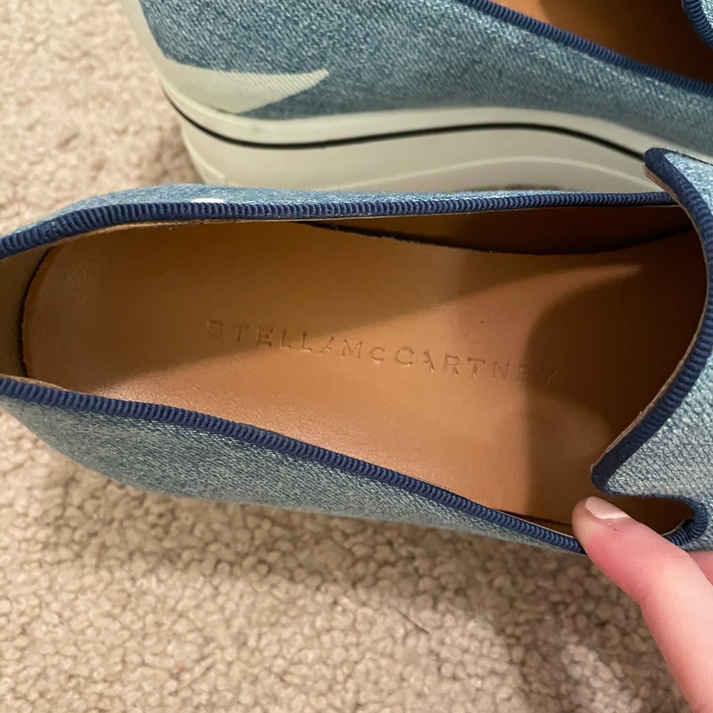Stella McCartney Binx Denim Platform Sneakers - Picture 9 of 9